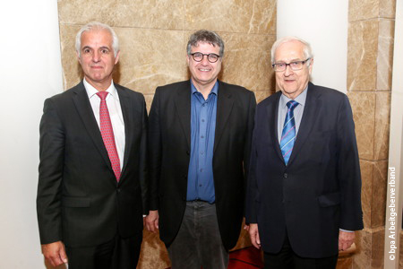 Vizepräsident Bernd Meurer, Dr. Joachim Wilbers und Präsident Rainer Brüderle